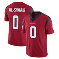Punc H.Texans #0 Azeez Al-Shaair Player Red Limited Vapor Untouchable Home Game Stitched Jerseys