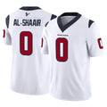Punc H.Texans #0 Azeez Al-Shaair Player White Limited Vapor F.U.S.E. Home Game Stitched Jerseys
