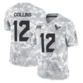 Punc H.Texans #12 Nico Collins Player Arctic Camo Salute To Service Limited Game Stitched Jerseys