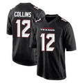 Punc H.Texans #12 Nico Collins Player Carbon Black Fashion Home Game Stitched Jerseys