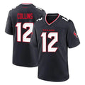 Punc H.Texans #12 Nico Collins Player Navy Team Home Game Stitched Jerseys