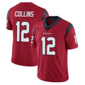 Punc H.Texans #12 Nico Collins Player Red Limited Vapor Untouchable Home Game Stitched Jerseys