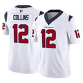 Punc H.Texans #12 Nico Collins Player White Limited Vapor F.U.S.E. Home Game Stitched Jerseys