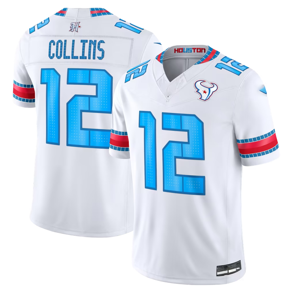 Punc H.Texans #12 Nico Collins White 2026 Rivalries Collection Limited Stitched Jerseys