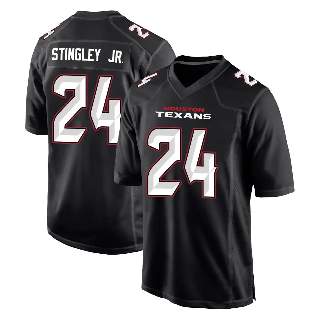 Punc H.Texans #24 Derek Stingley Jr. Player Carbon Black Fashion Home Game Stitched Jerseys
