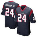 Punc H.Texans #24 Derek Stingley Jr. Player Navy Home Game Stitched Jerseys