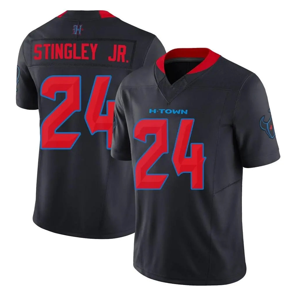 Punc H.Texans #24 Derek Stingley Jr. Player Navy Limited 2nd Alternate Vapor F.U.S.E. Home Game Stitched Jerseys
