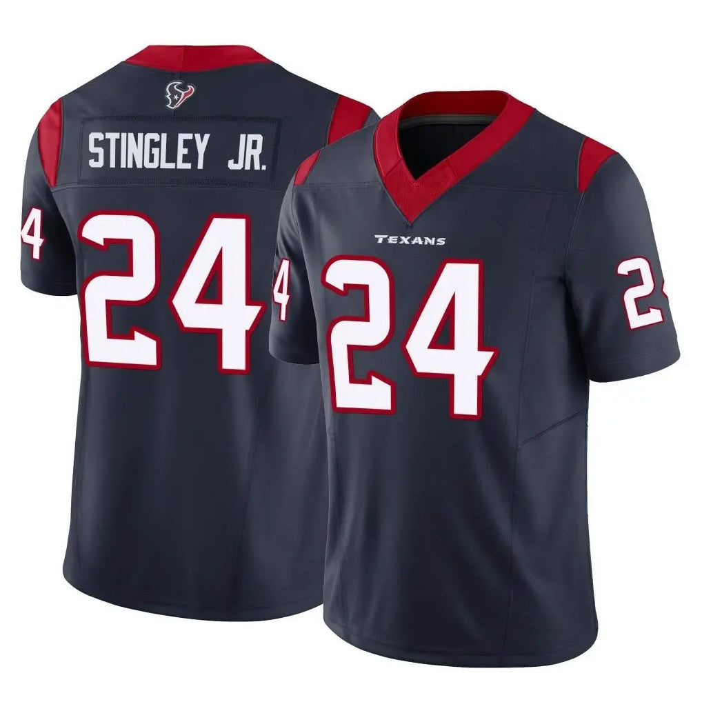 Punc H.Texans #24 Derek Stingley Jr. Player Navy Limited Vapor F.U.S.E. Home Game Stitched Jerseys