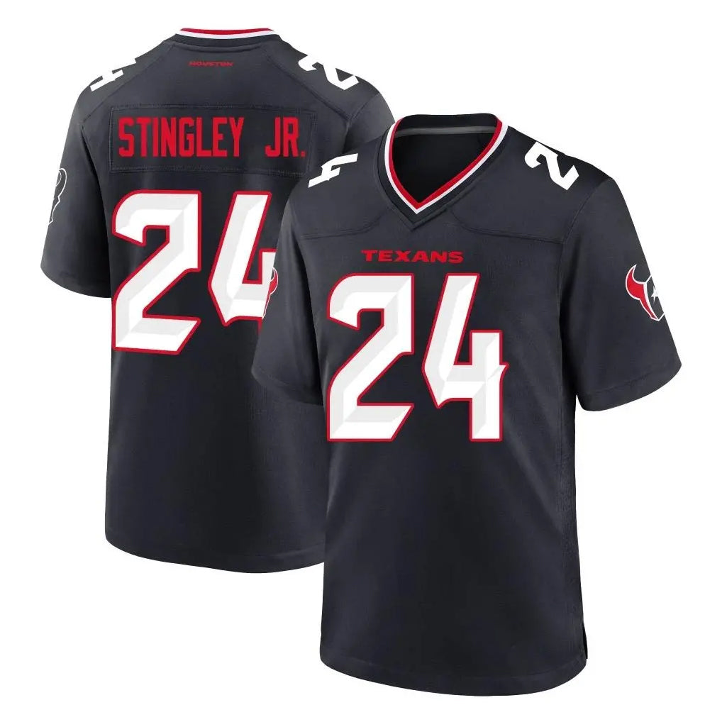 Punc H.Texans #24 Derek Stingley Jr. Player Navy Team Home Game Stitched Jerseys