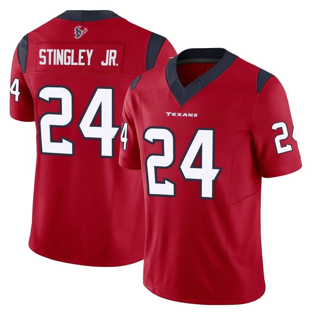 Punc H.Texans #24 Derek Stingley Jr. Player Red Limited Vapor F.U.S.E. Home Game Stitched Jerseys
