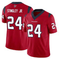 Punc H.Texans #24 Derek Stingley Jr. Player Red Limited Vapor F.U.S.E. Home Game Stitched Jerseys