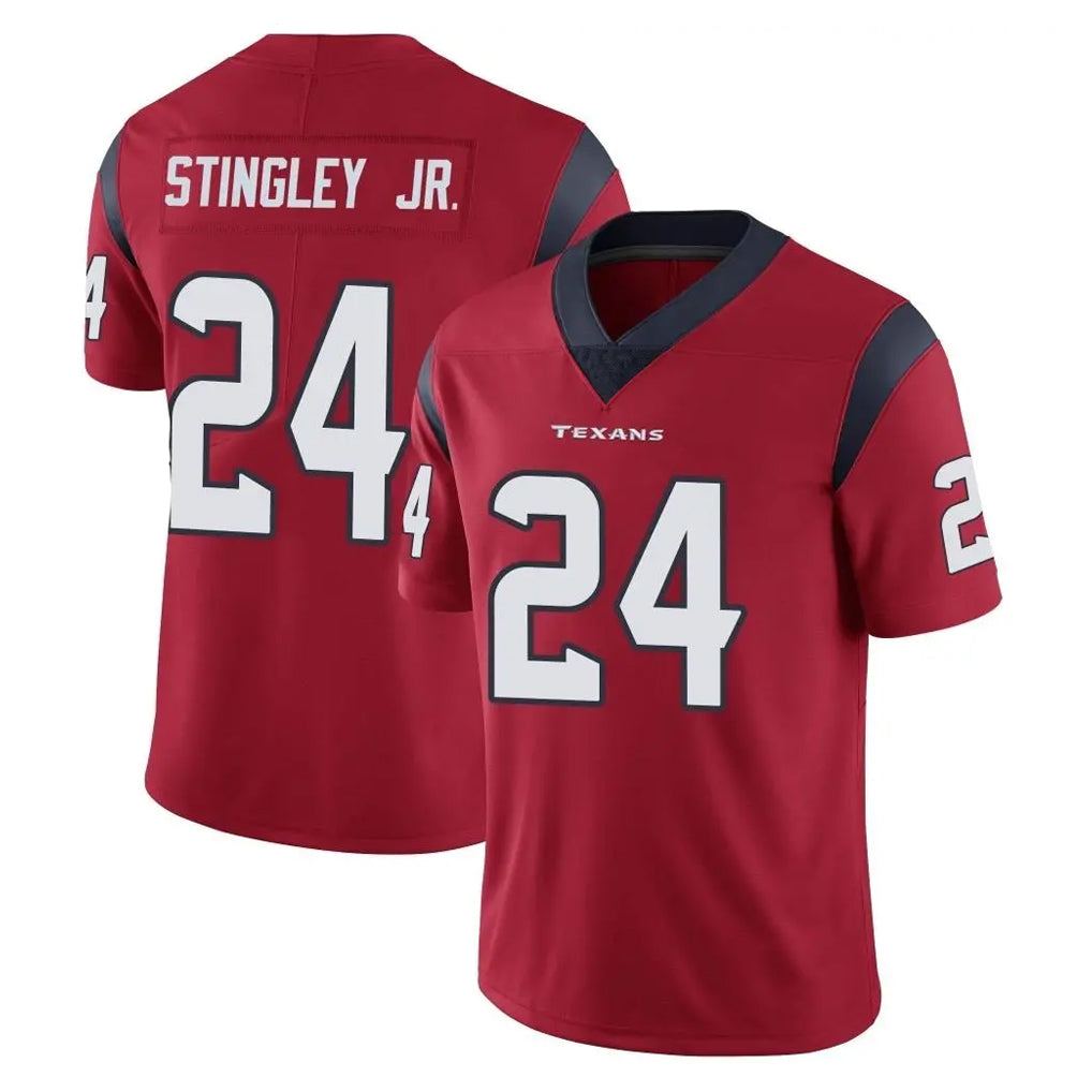Punc H.Texans #24 Derek Stingley Jr. Player Red Limited Vapor Untouchable Home Game Stitched Jerseys