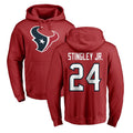 Punc H.Texans #24 Derek Stingley Jr. Player Red Pro Line Pullover Hoodie Limited Game Stitched Jerseys