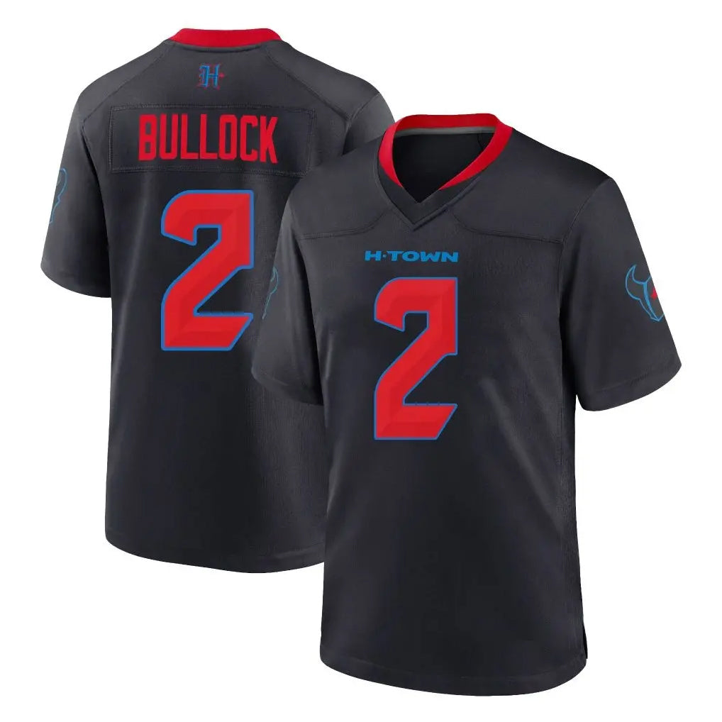 Punc H.Texans #2 Calen Bullock Player Navy 2nd Alternate Home Game Stitched Jerseys