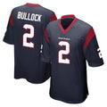 Punc H.Texans #2 Calen Bullock Player Navy Home Game Stitched Jerseys
