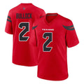 Punc H.Texans #2 Calen Bullock Player Red Alternate Home Game Stitched Jerseys