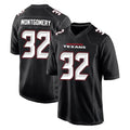 Punc H.Texans #32 David Montgomery Player Carbon Black Fashion Home Game Stitched Jerseys