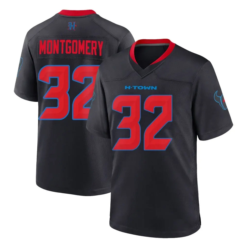 Punc H.Texans #32 David Montgomery Player Navy 2nd Alternate Home Game Stitched Jerseys