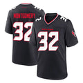 Punc H.Texans #32 David Montgomery Player Navy Team Home Game Stitched Jerseys