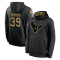 Punc H.Texans #39 Henry To'oTo'o Player Black Salute to Service Hoodies Limited Game Stitched Jerseys