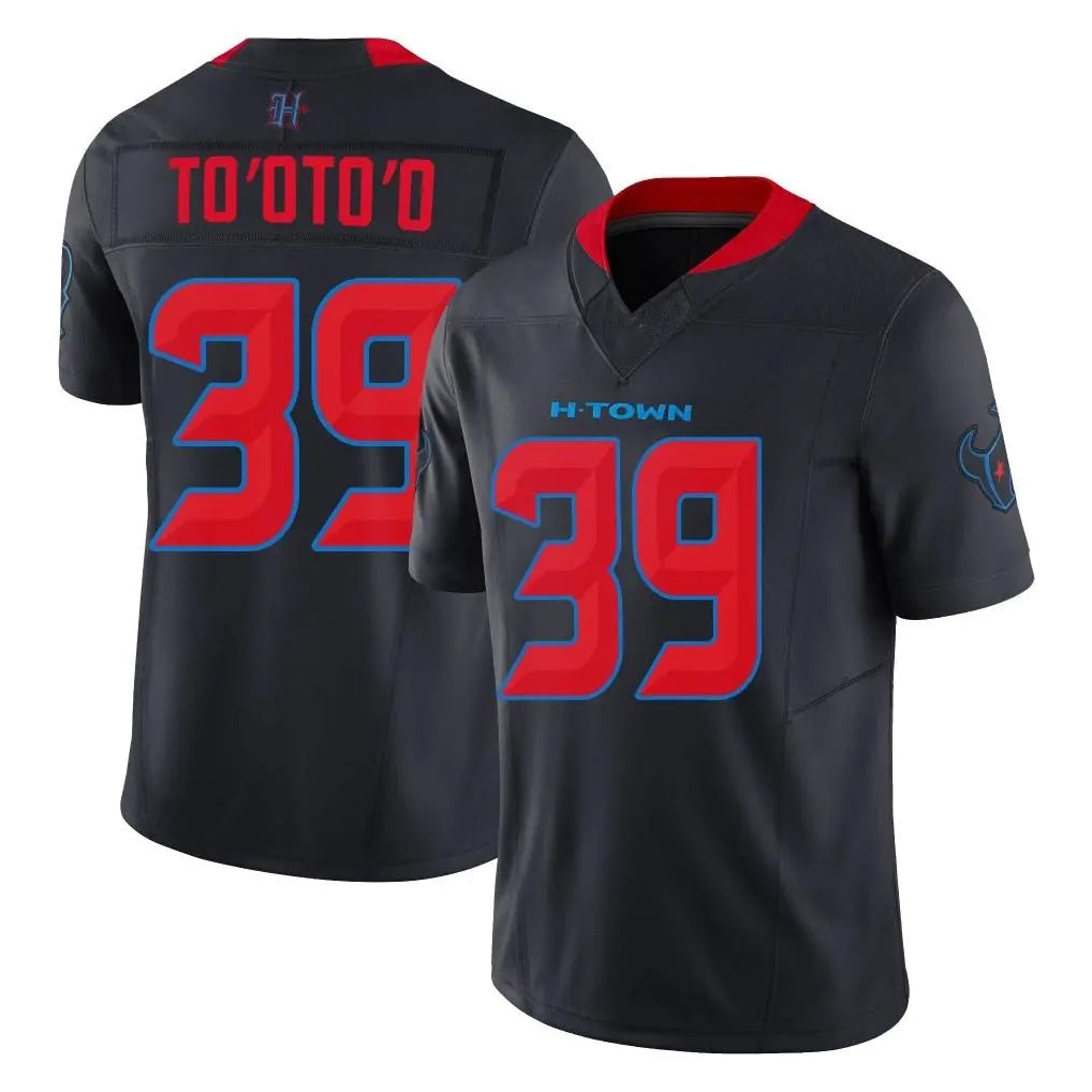 Punc H.Texans #39 Henry To'oTo'o Player Navy Limited 2nd Alternate Vapor F.U.S.E. Home Game Stitched Jerseys