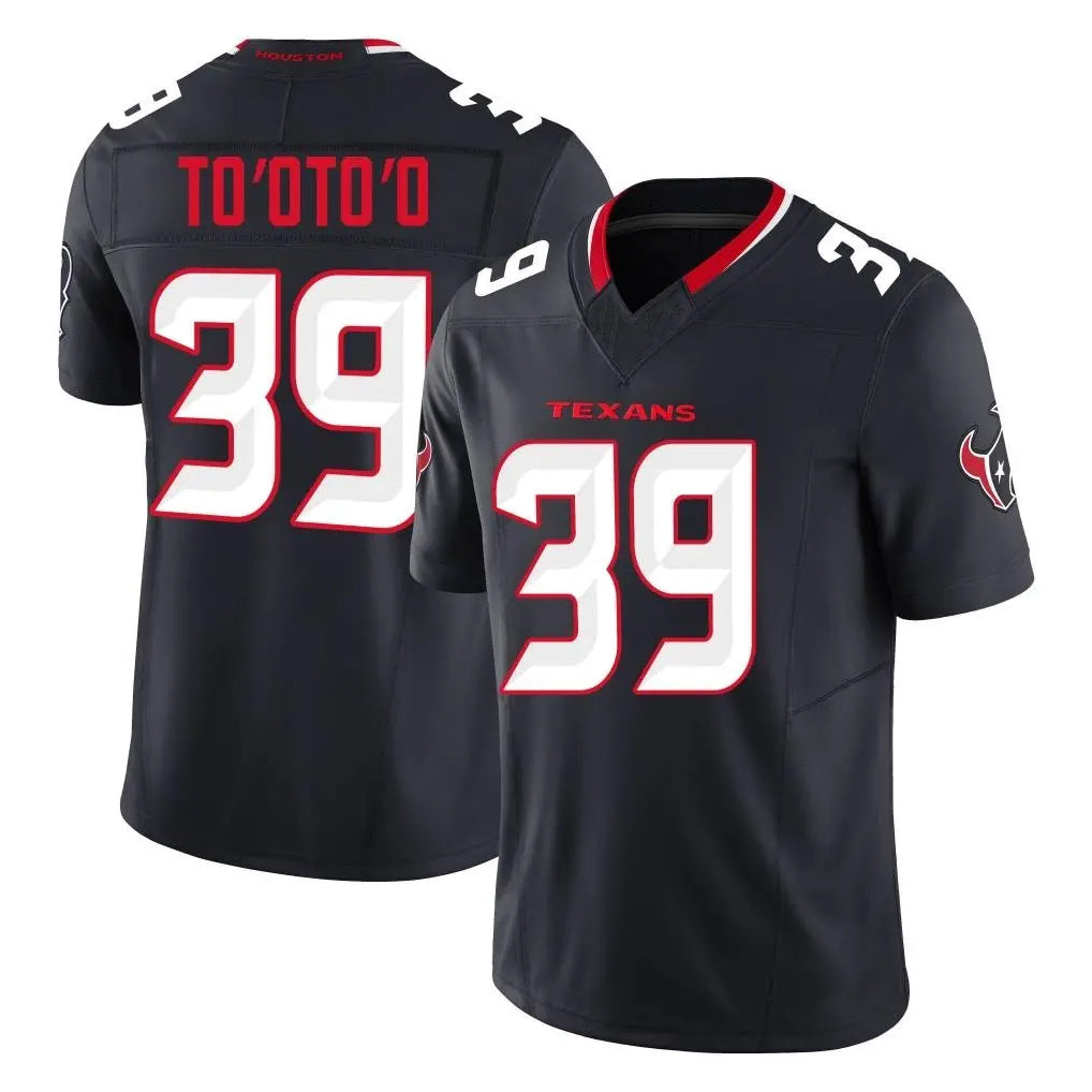 Punc H.Texans #39 Henry To'oTo'o Player Navy Limited Alternate Vapor F.U.S.E. Home Game Stitched Jerseys