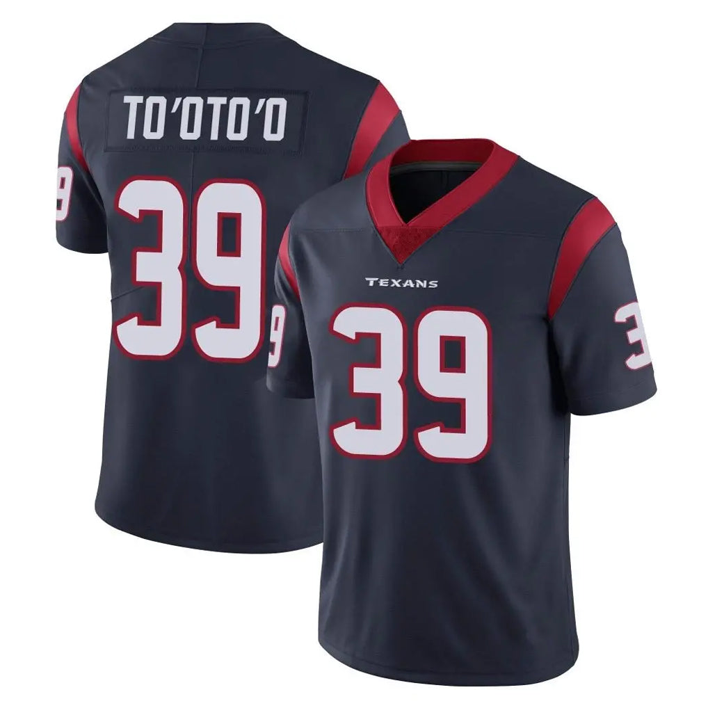 Punc H.Texans #39 Henry To'oTo'o Player Navy Limited Vapor Untouchable Home Game Stitched Jerseys