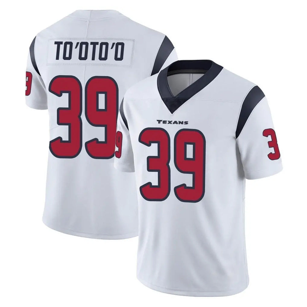 Punc H.Texans #39 Henry To'oTo'o Player White Limited Vapor Untouchable Home Game Stitched Jerseys