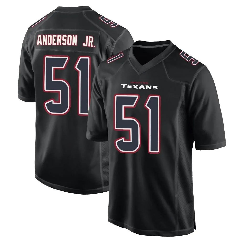 Punc H.Texans #51 Will Anderson Jr. Player Black Fashion Home Game Stitched Jerseys