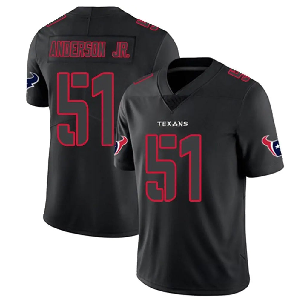 Punc H.Texans #51 Will Anderson Jr. Player Black Impact Limited Game Stitched Jerseys