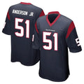 Punc H.Texans #51 Will Anderson Jr. Player Navy Home Game Stitched Jerseys