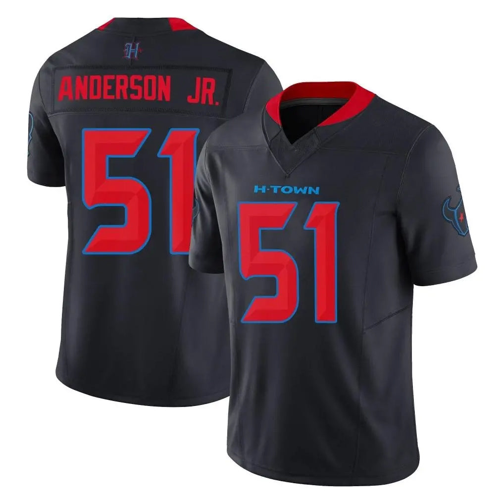 Punc H.Texans #51 Will Anderson Jr. Player Navy Limited 2nd Alternate Vapor F.U.S.E. Home Game Stitched Jerseys