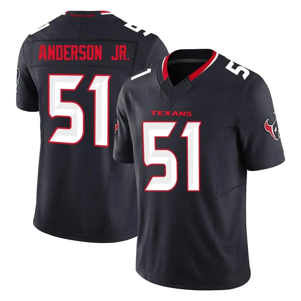 Punc H.Texans #51 Will Anderson Jr. Player Navy Limited Alternate Vapor F.U.S.E. Home Game Stitched Jerseys
