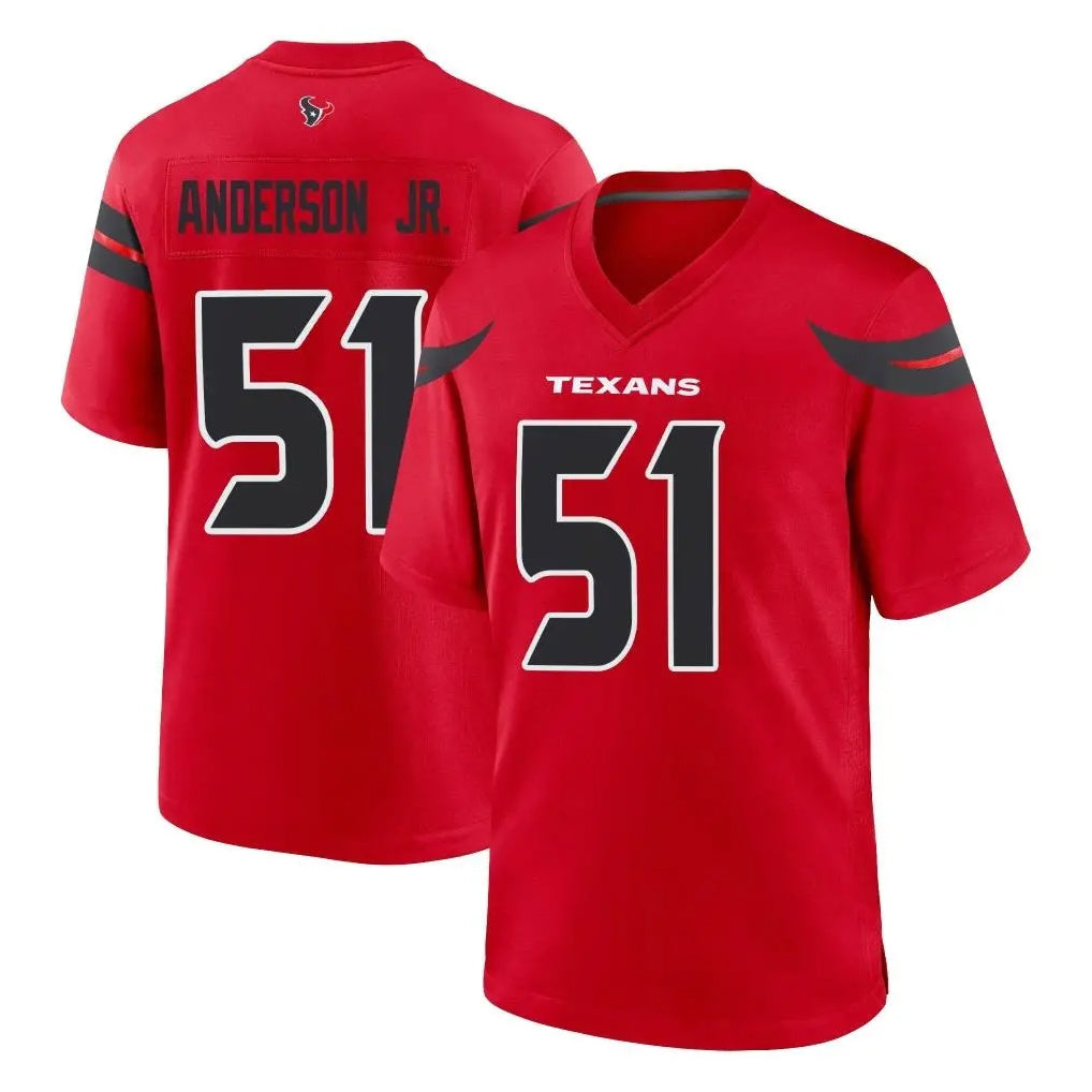Punc H.Texans #51 Will Anderson Jr. Player Red Alternate Home Game Stitched Jerseys