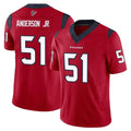 Punc H.Texans #51 Will Anderson Jr. Player Red Limited Vapor F.U.S.E. Home Game Stitched Jerseys