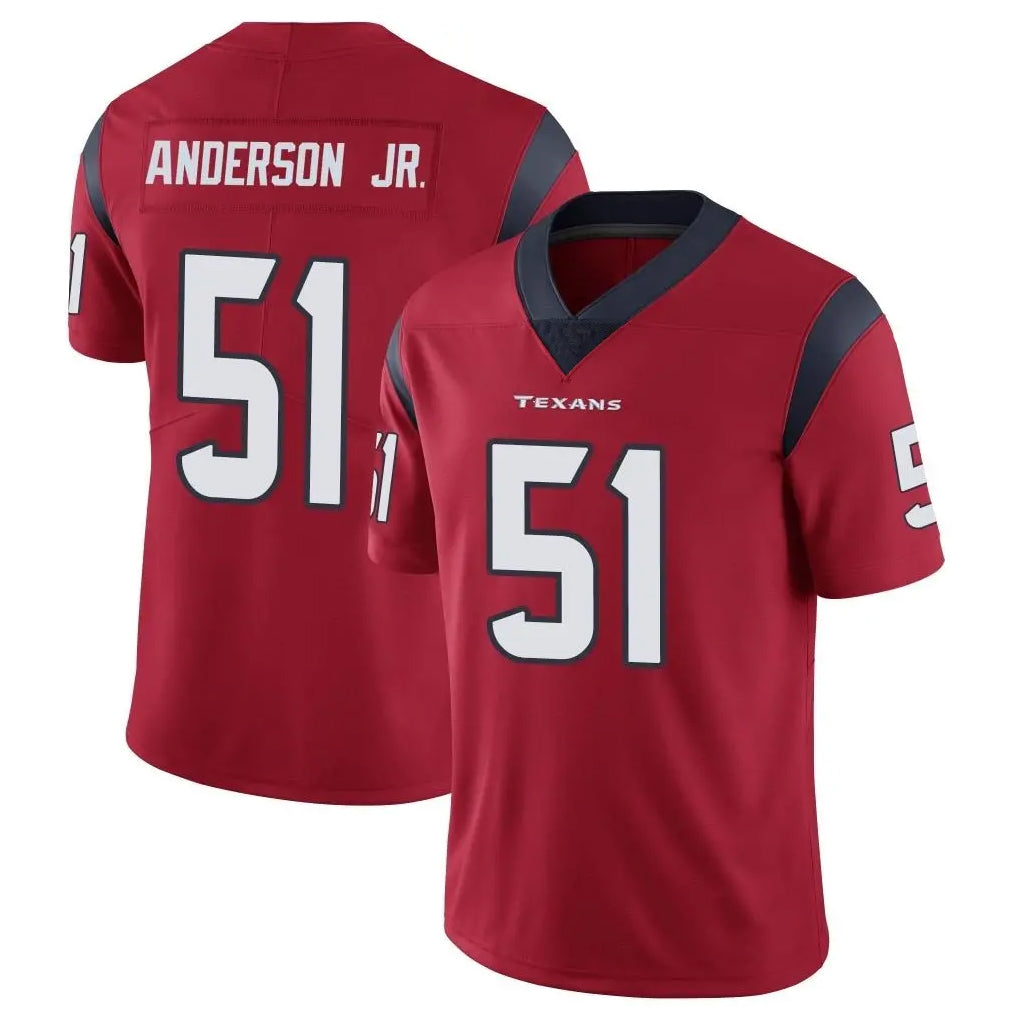 Punc H.Texans #51 Will Anderson Jr. Player Red Limited Vapor Untouchable Home Game Stitched Jerseys