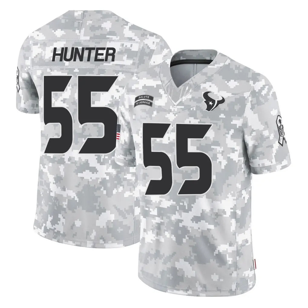 Punc H.Texans #55 Danielle Hunter Player Arctic Camo Salute To Service Limited Game Stitched Jerseys
