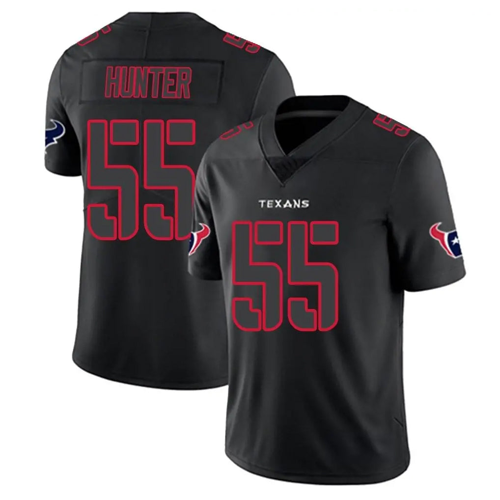 Punc H.Texans #55 Danielle Hunter Player Black Impact Limited Game Stitched Jerseys