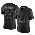 Punc H.Texans #55 Danielle Hunter Player Black Reflective Limited Game Stitched Jerseys