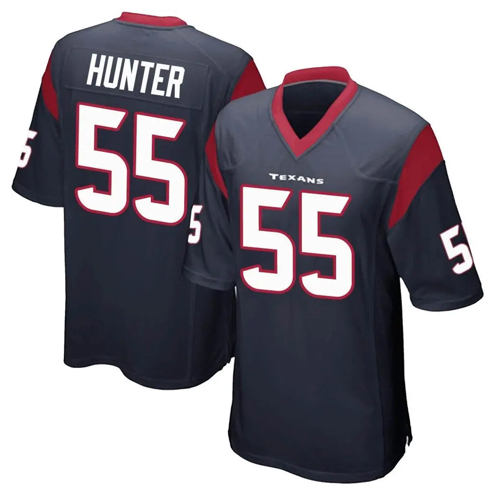 Punc H.Texans #55 Danielle Hunter Player Navy Home Game Stitched Jerseys
