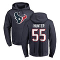 Punc H.Texans #55 Danielle Hunter Player Navy Pro Line Pullover Hoodie Limited Game Stitched Jerseys