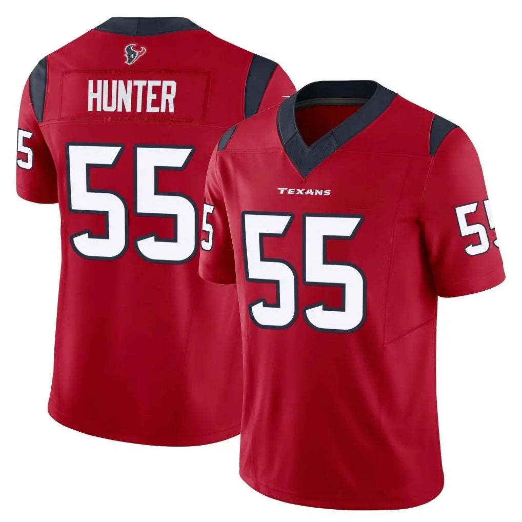 Punc H.Texans #55 Danielle Hunter Player Red Limited Vapor F.U.S.E. Home Game Stitched Jerseys