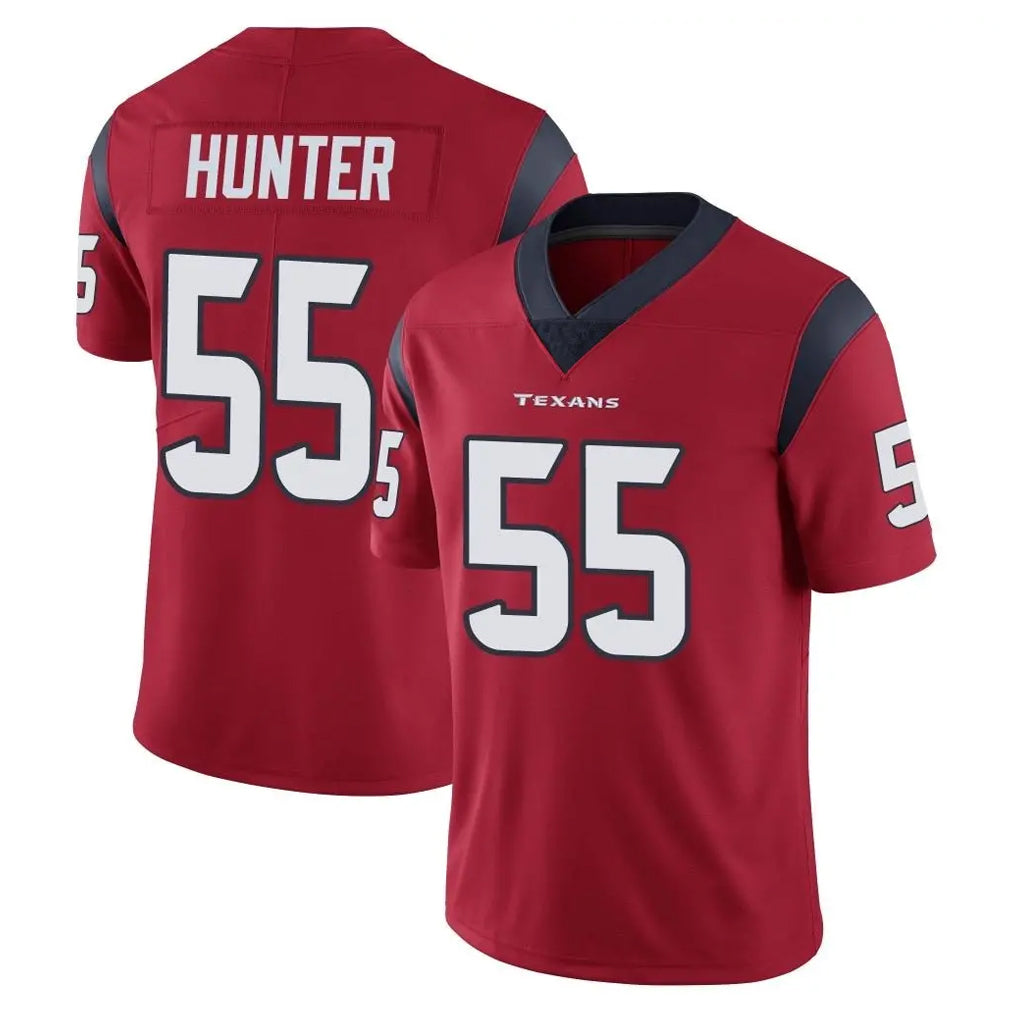 Punc H.Texans #55 Danielle Hunter Player Red Limited Vapor Untouchable Home Game Stitched Jerseys