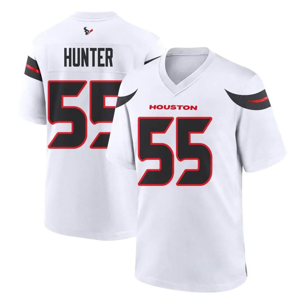 Punc H.Texans #55 Danielle Hunter Player White Home Game Stitched Jerseys