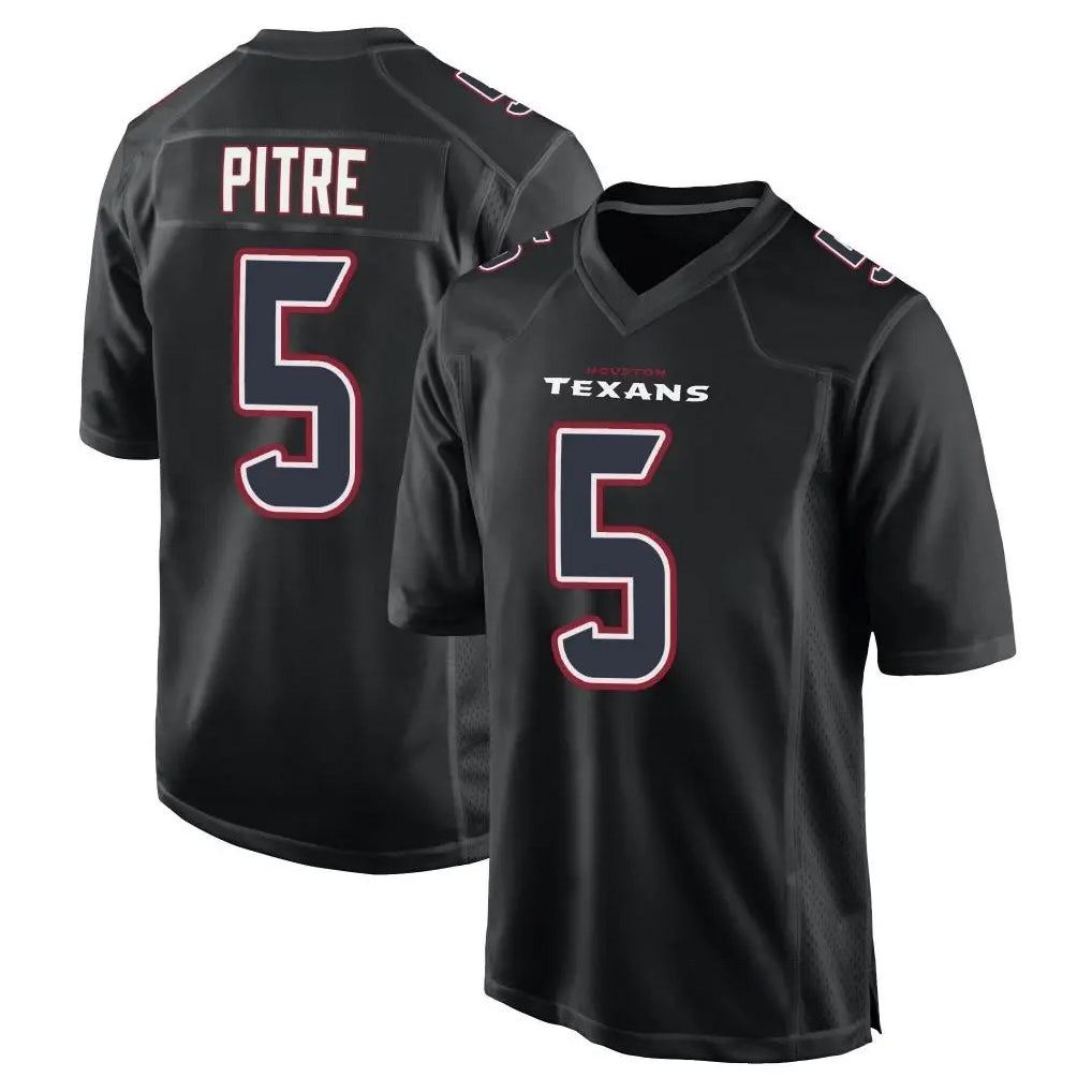 Punc H.Texans #5 Jalen Pitre Player Black Fashion Home Game Stitched Jerseys