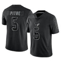 Punc H.Texans #5 Jalen Pitre Player Black Reflective Limited Game Stitched Jerseys