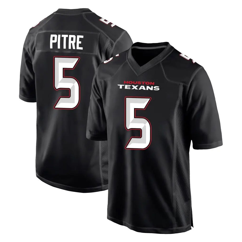 Punc H.Texans #5 Jalen Pitre Player Carbon Black Fashion Home Game Stitched Jerseys