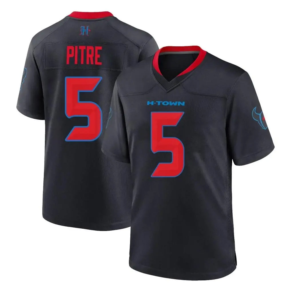 Punc H.Texans #5 Jalen Pitre Player Navy 2nd Alternate Home Game Stitched Jerseys