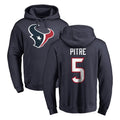 Punc H.Texans #5 Jalen Pitre Player Navy Pro Line Pullover Hoodie Limited Game Stitched Jerseys