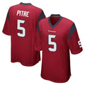 Punc H.Texans #5 Jalen Pitre Player Red Home Game Stitched Jerseys